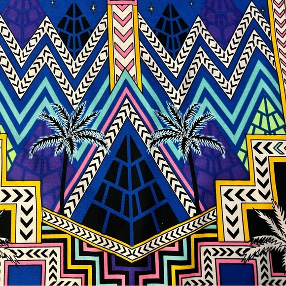 Mara Hoffman Chevron‎ Geometric Print Tank Top Size Small Vacation Summer Party - Picture 3 of 9